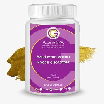 Альгинатная маска красоты с золотом Gold Peel Off Mask ALG & SPA, 500г ALG041-500 фото