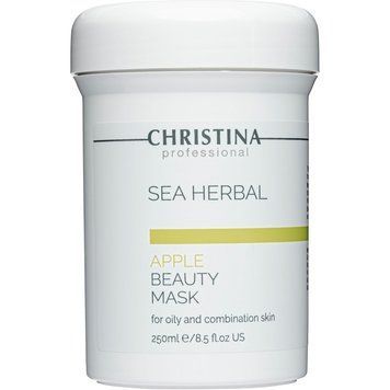 Яблучна маска для жирної та комбінованої шкіри Christina Sea Herbal Beauty Mask Green Apple 250 мл CHR057 фото