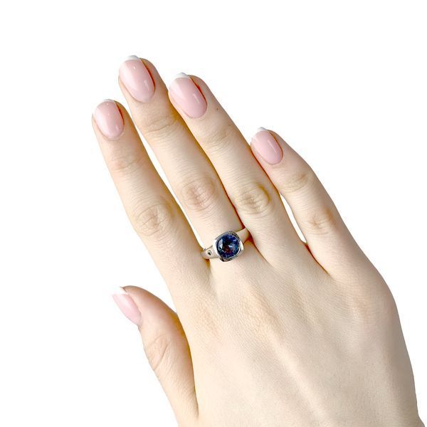 Серебряное кольцо с мистик топазом 1.308ct, вес изделия 3,98 гр (1972281) 17.5 размер 1972281 фото