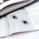 Срібні сережки з натуральним сапфіром 4.25ct, фіанітами (2162605) 2162605 фото 2