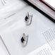 Срібні сережки з натуральним сапфіром 4.25ct, фіанітами (2162605) 2162605 фото 3