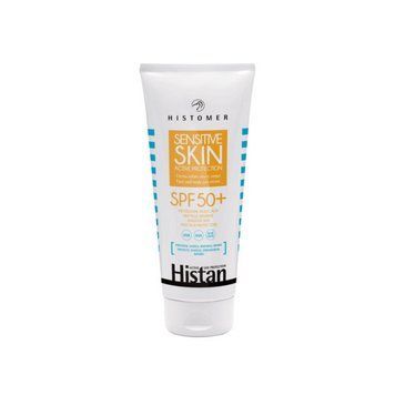 Сонцезахисний крем для чутливої шкіри обличчя та тіла Sensitive Skin Active Protection SPF 50+ HISTOMER, 200 мл H127 фото
