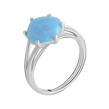 Серебряное кольцо с опалом 1.683ct, вес изделия 3,01 гр (2073161) 18 размер 2073161 фото