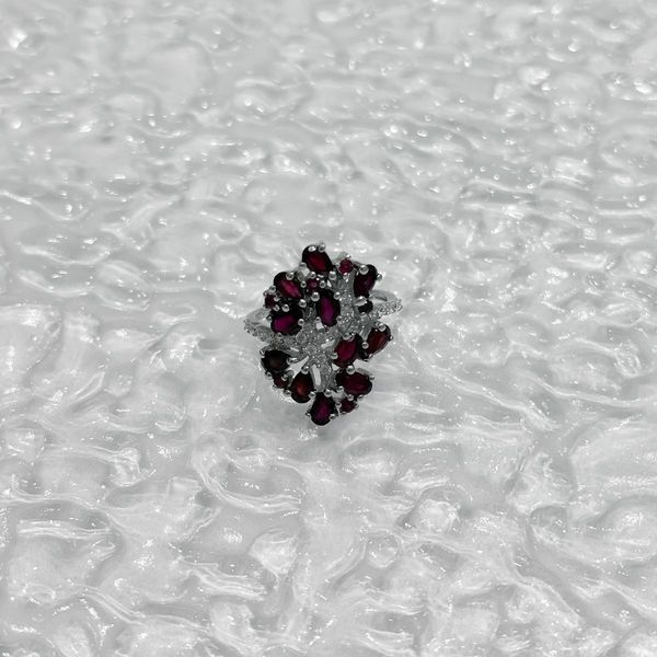 Срібна каблучка з натуральним рубіном 4.609ct, вага виробу 4,67 гр (2159544) 18 розмір 2159544 фото