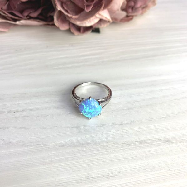 Серебряное кольцо с опалом 1.683ct, вес изделия 3,01 гр (2073161) 18 размер 2073161 фото
