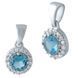 Серебряная подвеска с топазом Лондон Блю 0.595ct (1961353) 1961353 фото 1