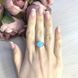 Серебряное кольцо с опалом 1.683ct, вес изделия 3,01 гр (2073161) 18 размер 2073161 фото 3