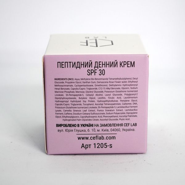 Пептидный Дневной крем Spf 30 CEF Lab Renaissance Peptilift Cream Spf 30 10 мл CEF1205-S фото