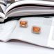 Срібні сережки з Натуральним золотим кварцом 18.54ct, фіанітами (2165897) 2165897 фото 3