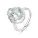 Серебряное кольцо с натуральным топазом 7.046ct, вес изделия 3,79 гр (2129608) 18 размер 2129608 фото 1
