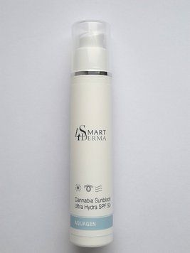 Smart4Derma Aquagen Cannabia Sunblock Ultra Hydra SPF 50 Ультра увлажняющий защитный крем SPF 50, 50 мл 517 фото