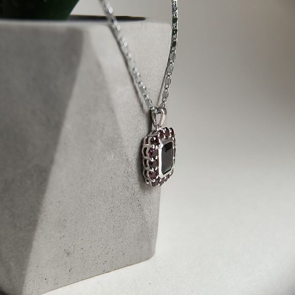 Срібна підвіска з гранатом 4.575ct (2181392) 2181392 фото