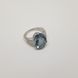 Срібна каблучка з натуральним флюоритом 10.18ct, топазом білим, вага виробу 5,97 гр (2121626) 19 розмір 2121626 фото 3