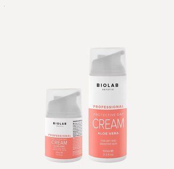 Захисний денний крем з Алоє Вера Protective Day Aloe Vera Cream BIOLAB Estetic, 100 мл BIO1023 фото