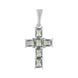 Серебряный крестик с мистик топазом 2.05ct (2085041) 2085041 фото 1